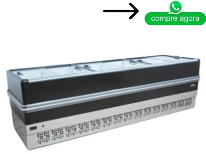 Ilha Para Congelados 3M Polar Dupla Ação Vidro Reto 220V Novo