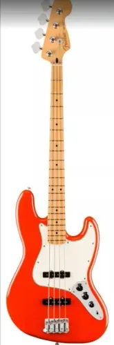 Contra Baixo Fender Player II Jazz Bass Coral Red