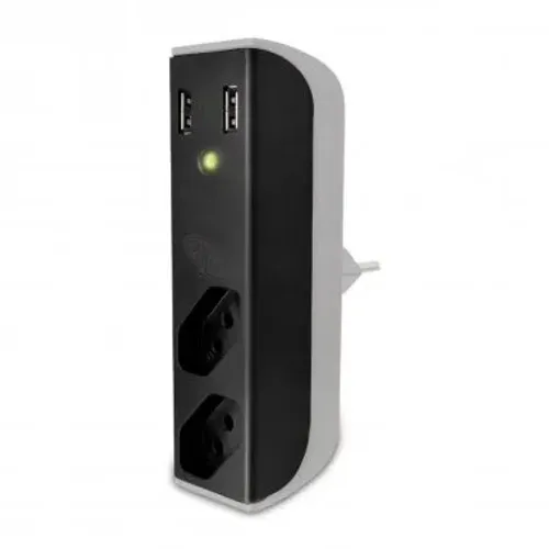 carregador usb + filtro de linha