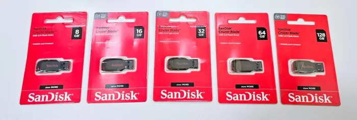 Pen Drives SanDisk Cruzer Blade USB 2.0 - Diversas Capacidades