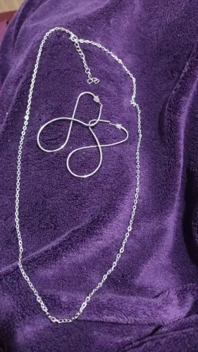 Conjunto de colar e brincos em aço NOVOS!