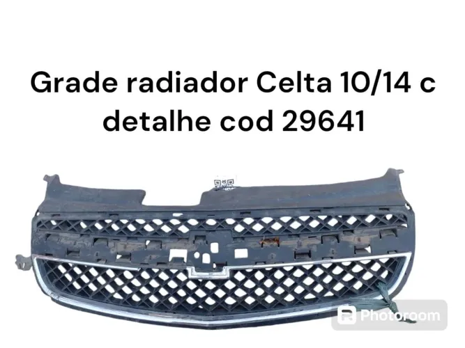 Grade radiador Celta 10/14 c detalhe- cod 29641