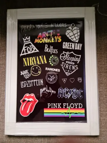 Quadro Decorativo Bandas Rock -  Rock'n'Roll