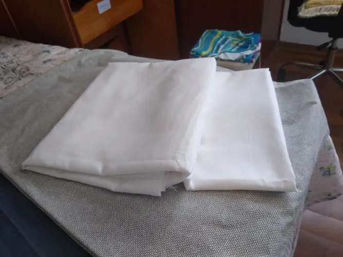 Tecido microfibra branco (novo) = 3,5m