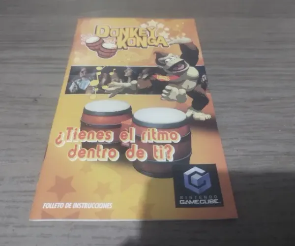 Manual Donkey Konga Original para Gamecube Impecável