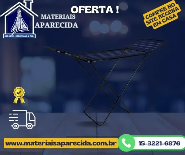 Varal Chao Preto com Abas Buenos Aires Maxeb
