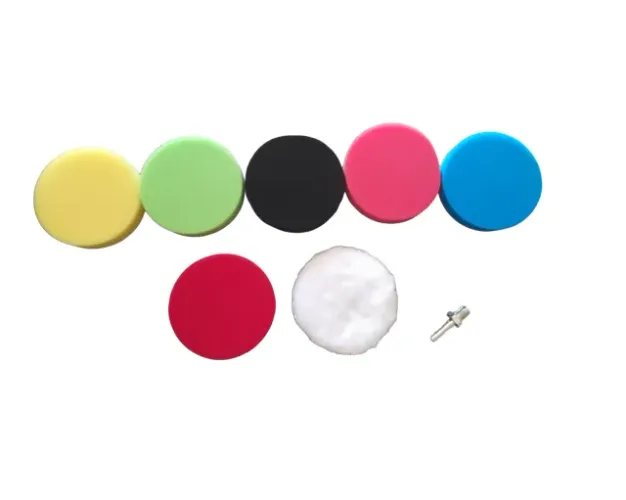 Kit de Polimento Espumas para Polimento 5 Polegadas Uso em Furadeira ou Politriz
