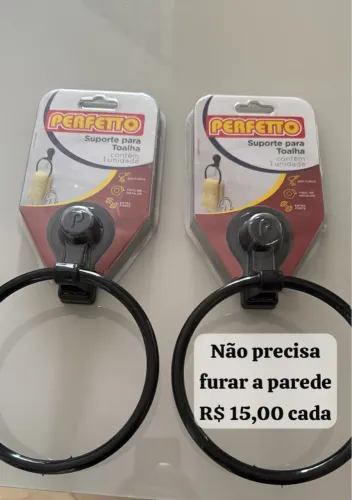 Suporte para Toalha Perfetto - Sem Furar a Parede
