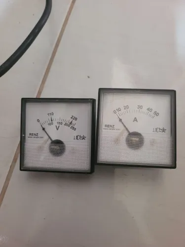 relogio analogico vintage medidor amperímetro voltímetro renz coisa boa pra arduino projet