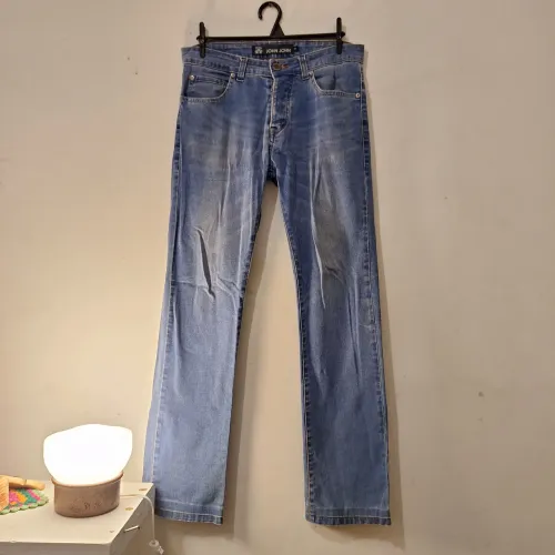 Calça jeans John John 40 reta tradicional, masculina.