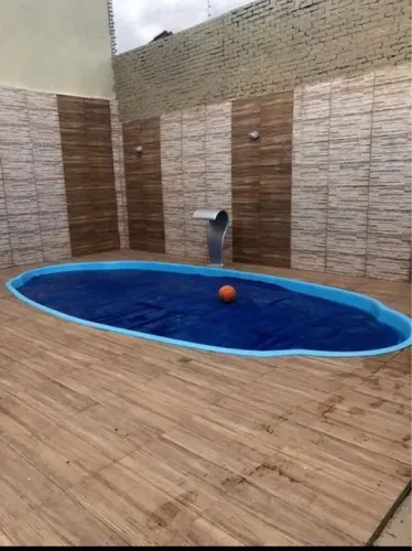Piscina de fibra 7 metros completa