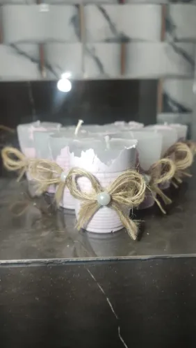 Kit com 10 velas artesanais para Decoração| Centro de mesa| Casamento| Lembrancinha|Prenda