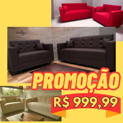 PROMOÇÃO DE CONJUNTOS 3 e 2 lugares, novos!!!