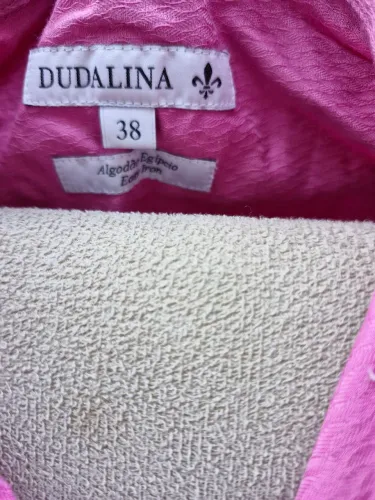 Camisa Dudalina Rosa 38 Algodão Egípcio