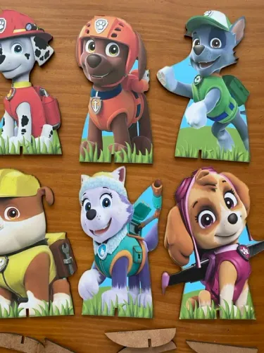 Kit de Display Personagens da Patrulha Canina para Festa Infantil