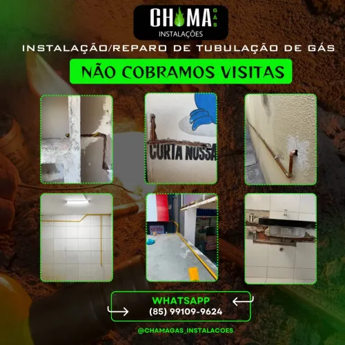 Tubulação de gás residencial e predial