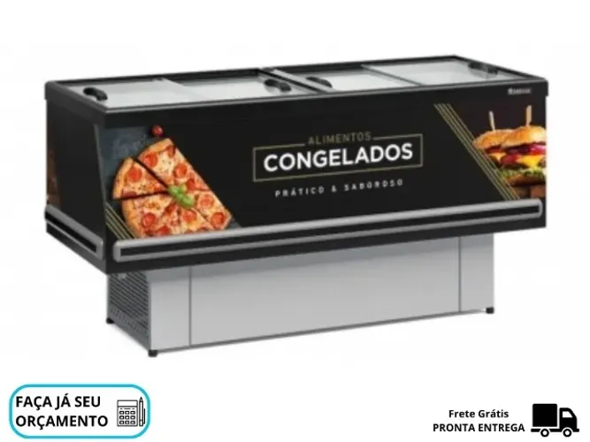 Ilha para Congelados Adesivada 2m Gelopar