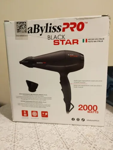 Babyliss Pro Black Star Secador Profissional Com Motor AC