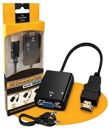Adaptador vga hdmi monitor, computador 