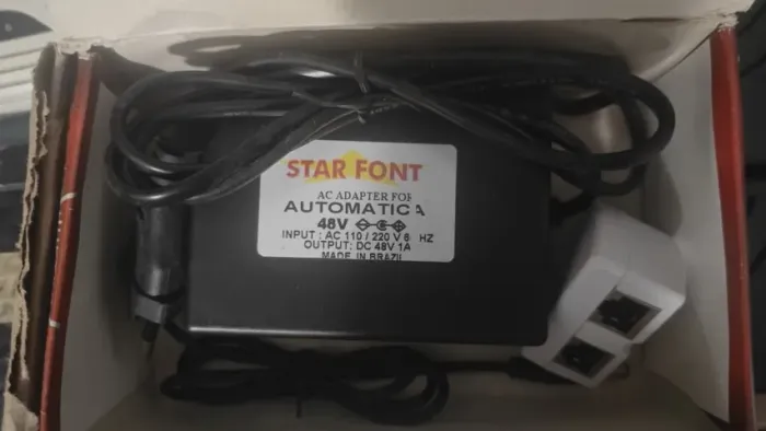 Fonte para Mikrotik 48V 1 Amp - Produto novo - Envio o POE junto