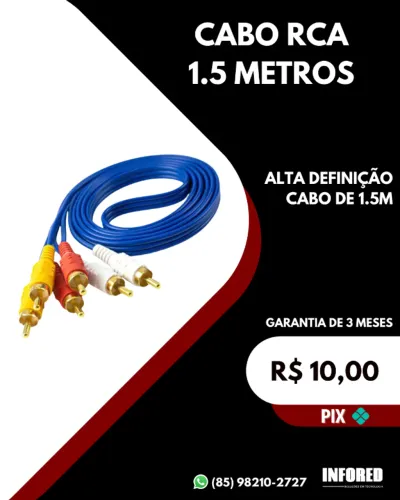 Cabo RCA 1.5 metros