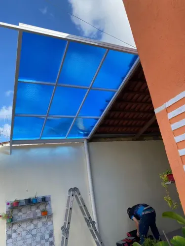 cobertas e toldo em aluminio e policarbonato, parcelamos ate 12 x cartão