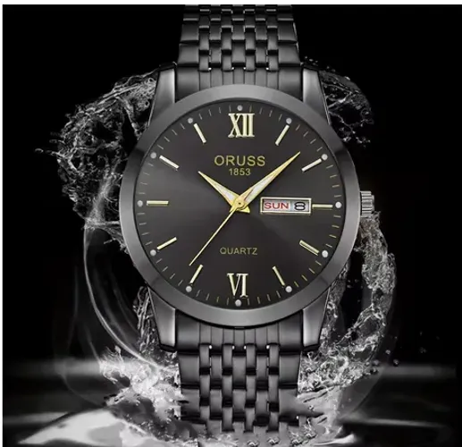 Oruss original luxo quartzo unissex