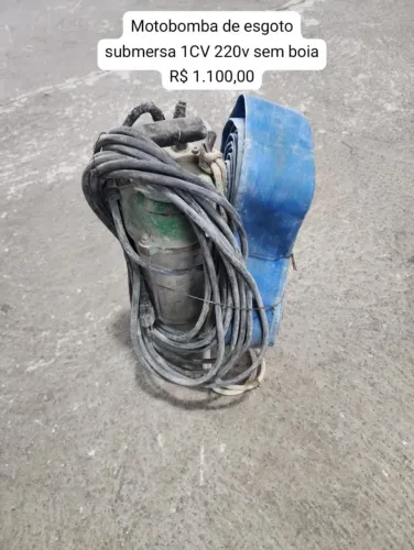 Bomba submersivel com mangueira