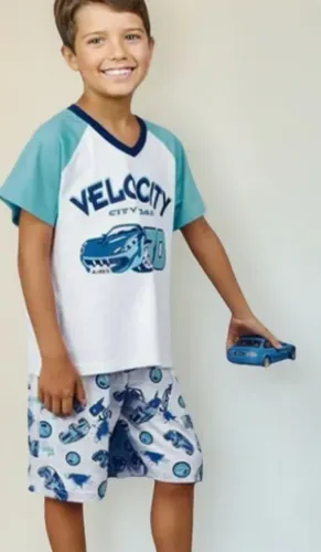 Pijama Carrinho 100% Algodão