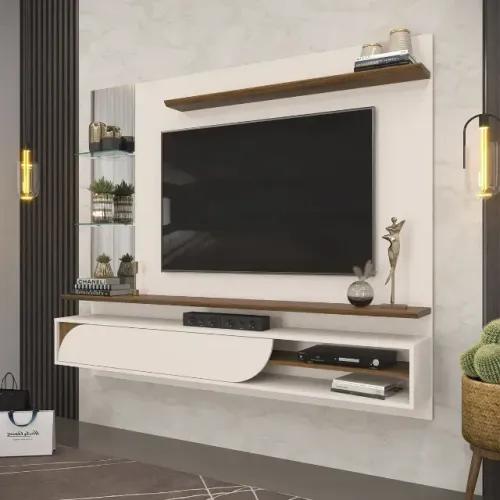 Painel De Tv Na Cor Clara De Até 60 Polegadas