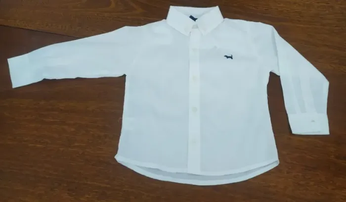 Camisa Social Infantil Branca Da 1+1