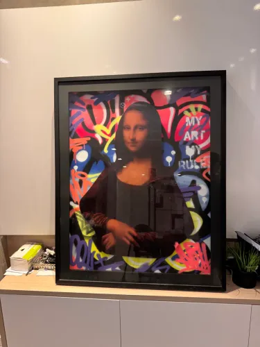 Quadro Frame Art Brasil - Monalisa 3D (Troca de imagem)