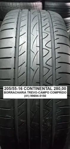01 pneu 205/55/16 Continental Power Contact por 280,00
