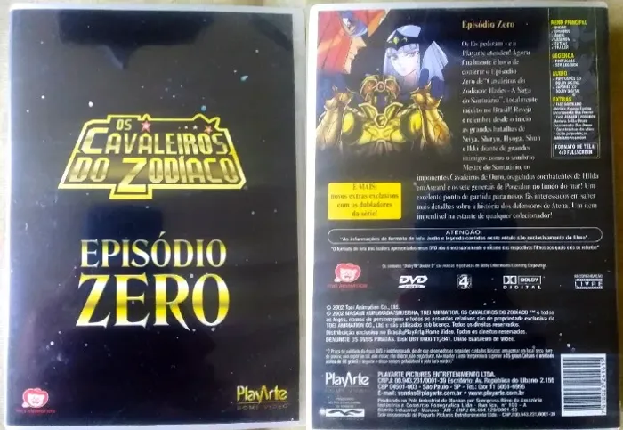Cavaleiros do Zodiaco - Episódio Zero + Prólogo do Céu - 2 DVDs