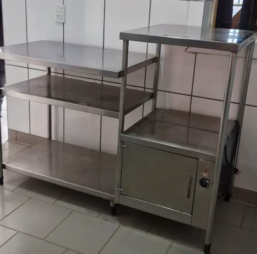 Balcão mesa inox