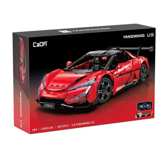BLOCOS MARCA CaDA YANGWANG U9 C64011W COM 3671 PEÇAS, CONTROLE REMOTO, LED E MOTORIZAÇÃO
