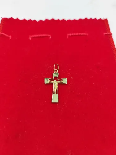 Pingente cruz ouro 18k/750