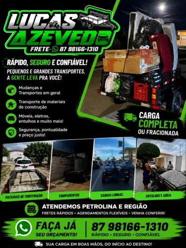 Fretes para todo Brasil / viagens particulares.