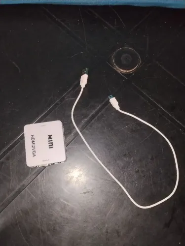 Conversor HDMI para VGA Mini com Áudio - Plug and Play