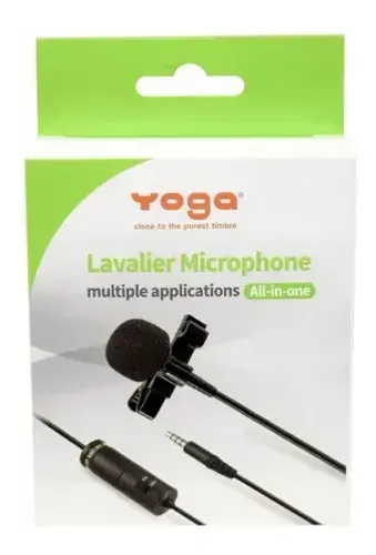 Microfone Yoga Ytm 012 Condensador Omnidirecional Preto