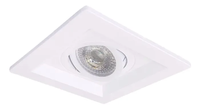spot quadrado embutido recuado com dicroica gu10 m1190 Novo