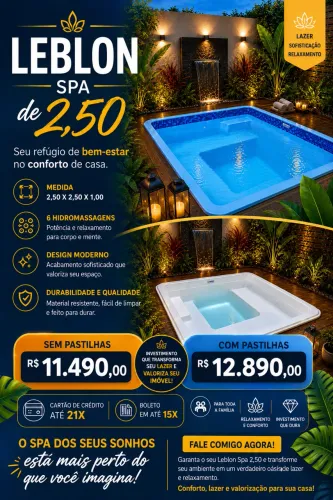 PISCINA SPA DE 2,50 LEBLON