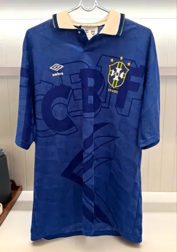 Camisa 1994 rara do tetra da seleção brasileira - versão europeia