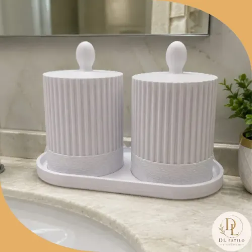 Conjunto Multiuso de Potes Organizadores com Bandeja