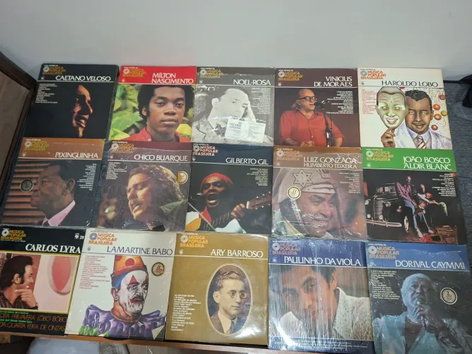 Coleção Disco de Vinil Música Popular Brasileira 15 Discos 
