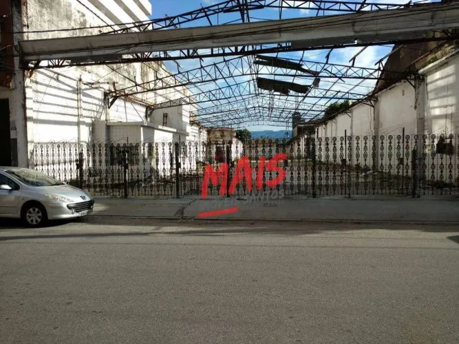 Centro de Santos, terreno com 1.500m2