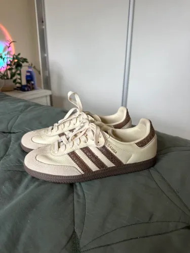 Tênis Adidas Samba OG "Animal Print" (Bege e Marrom) NOVO
