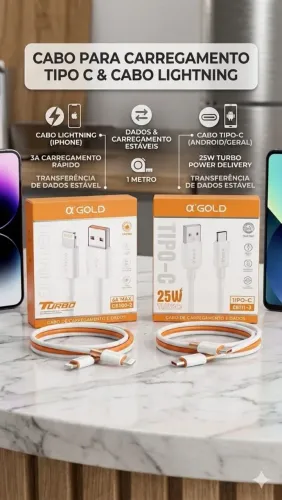 KIT CABOS TURBO A'GOLD LIGHTNING + TIPO-C