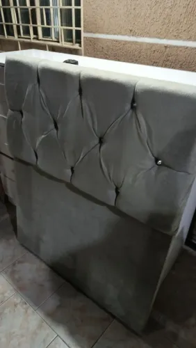 Cabeceira de solteiro estofada 