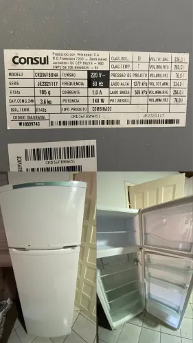 Vendo geladeira cônsul 336l